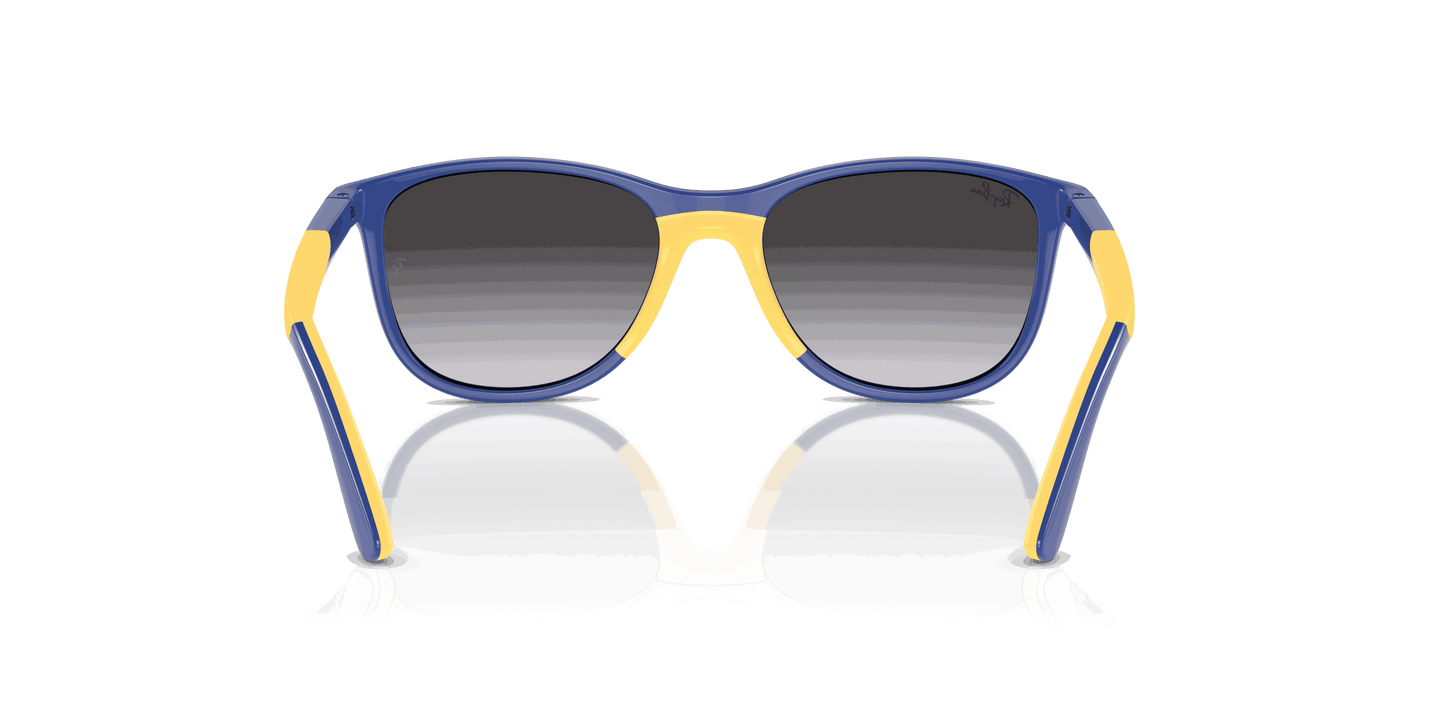 [Grey/Blue Lenses, Polished Blue On Yellow Frame]