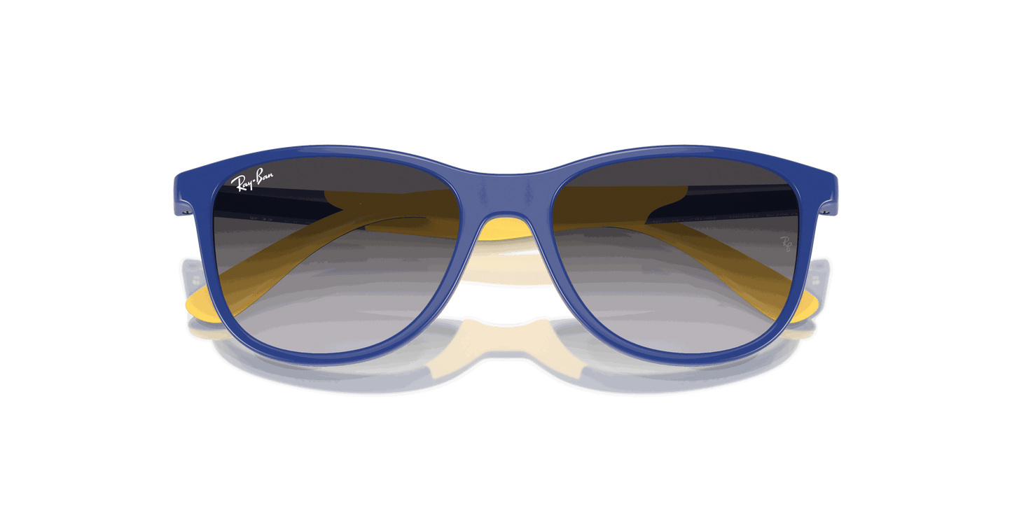[Grey/Blue Lenses, Polished Blue On Yellow Frame]