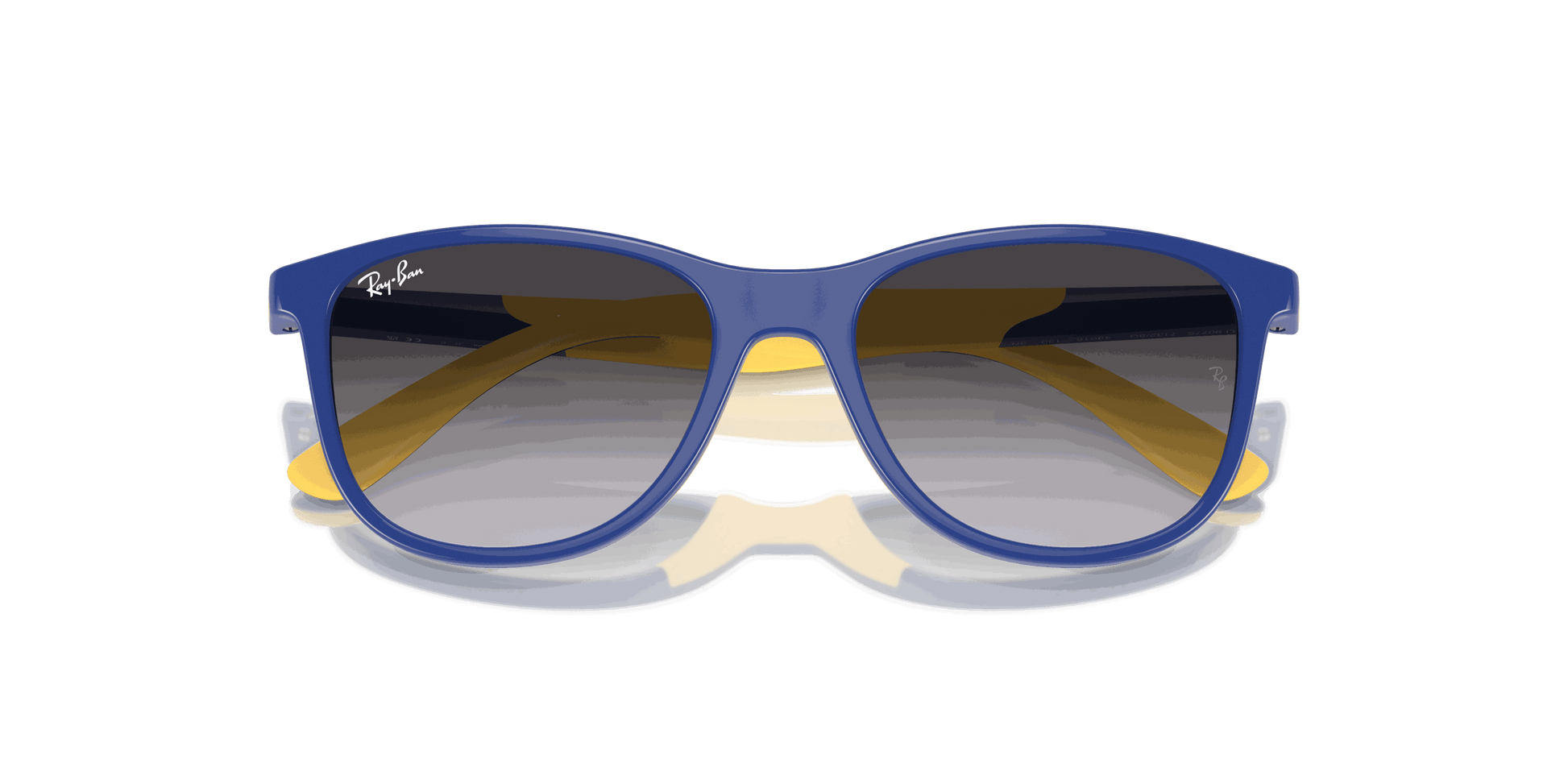 [Grey/Blue Lenses, Polished Blue On Yellow Frame]