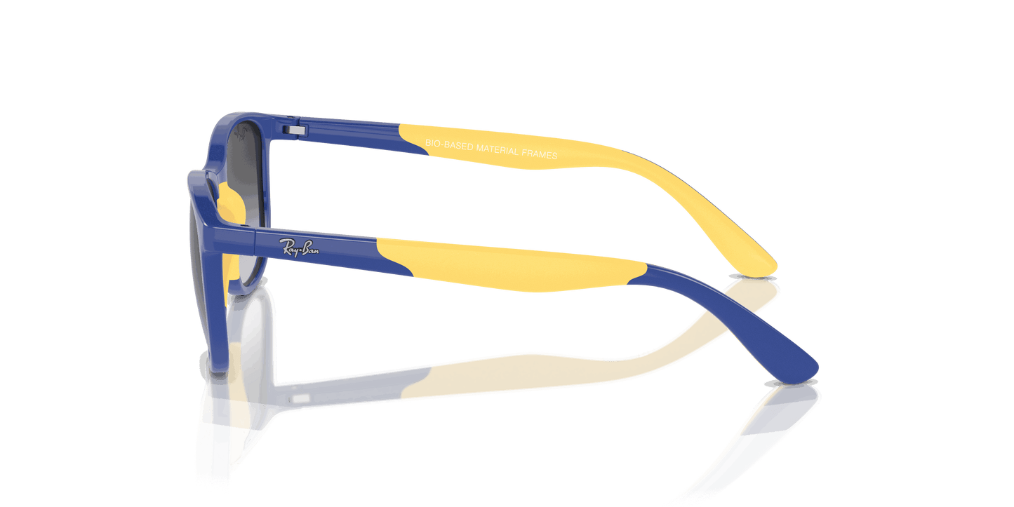 [Grey/Blue Lenses, Polished Blue On Yellow Frame]