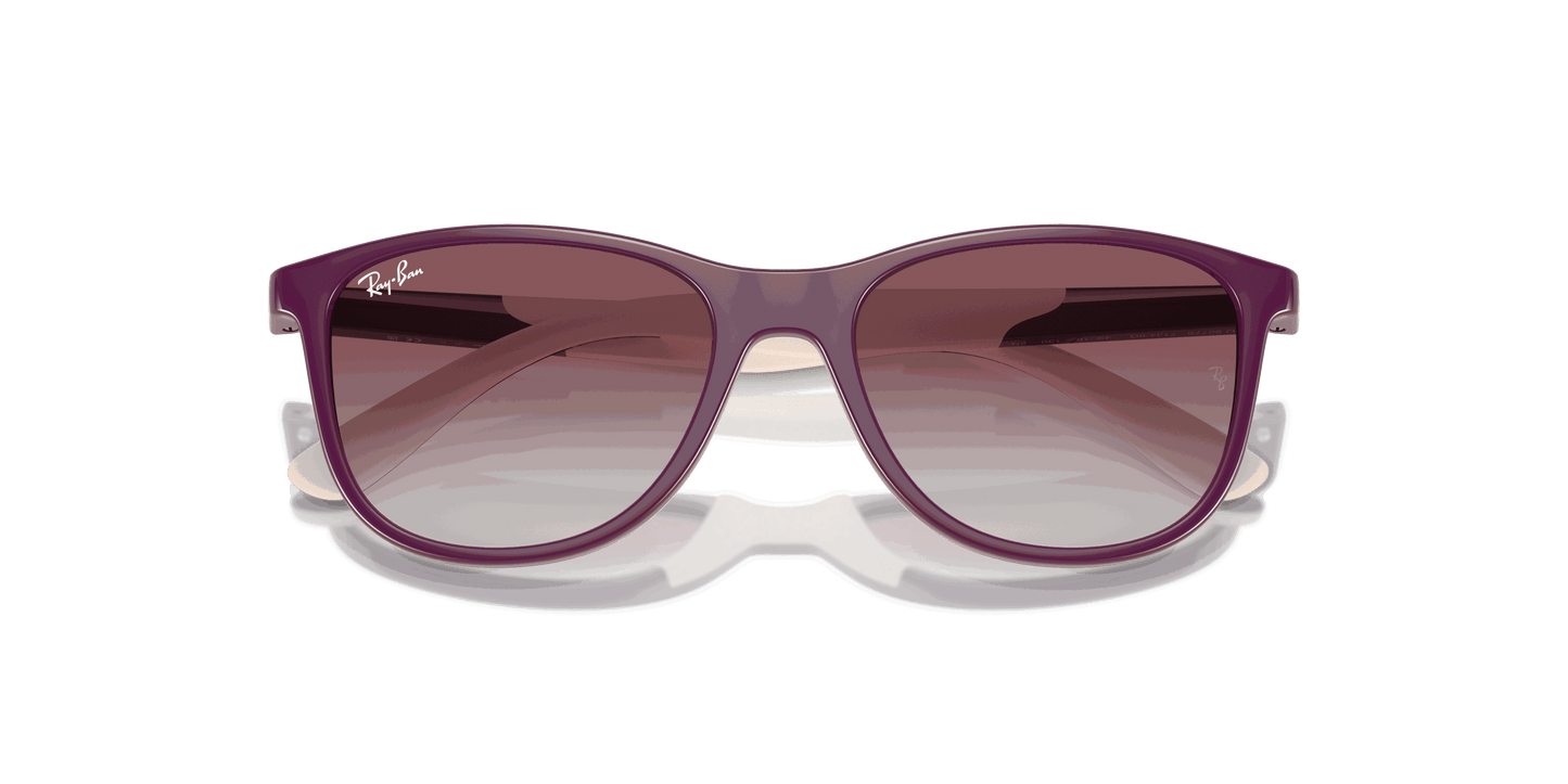 [Violet/Grey Lenses, Polished Purple On Beige Frame]