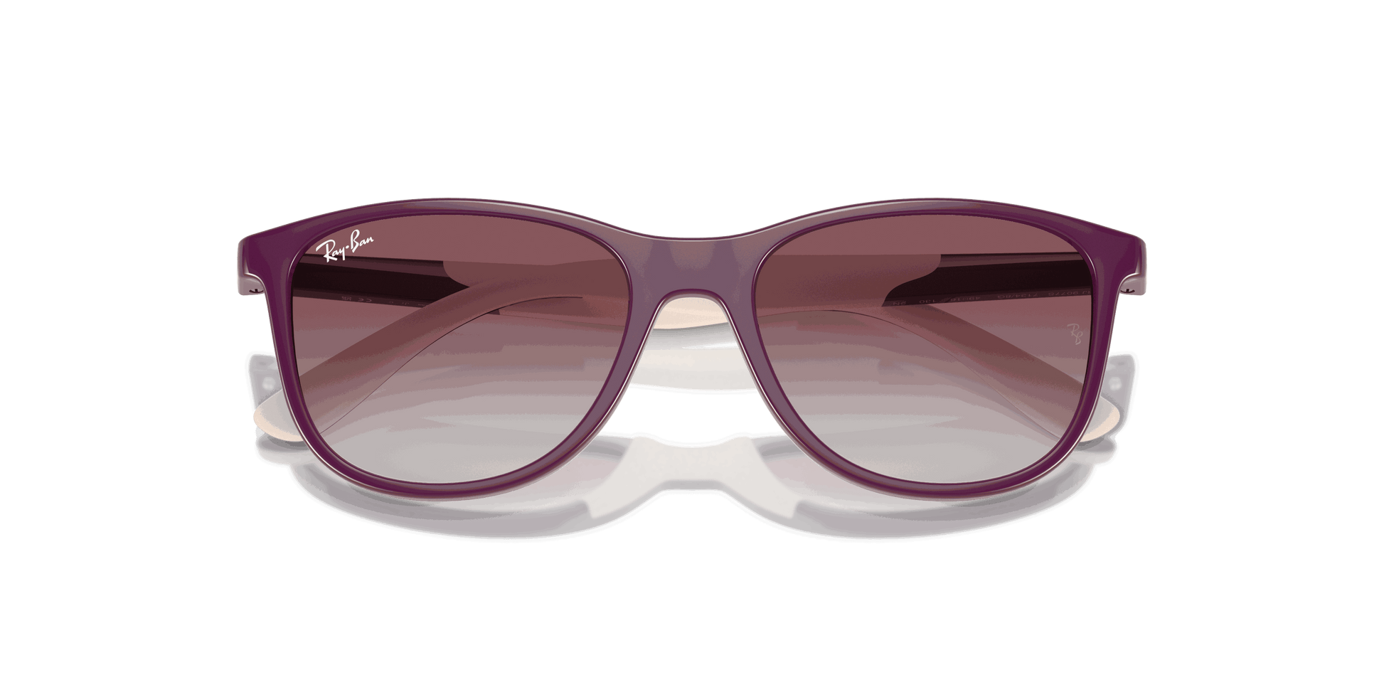 [Violet/Grey Lenses, Polished Purple On Beige Frame]