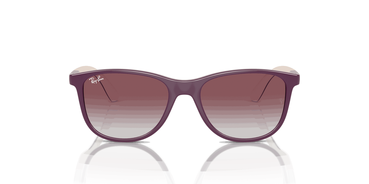 [Violet/Grey Lenses, Polished Purple On Beige Frame]
