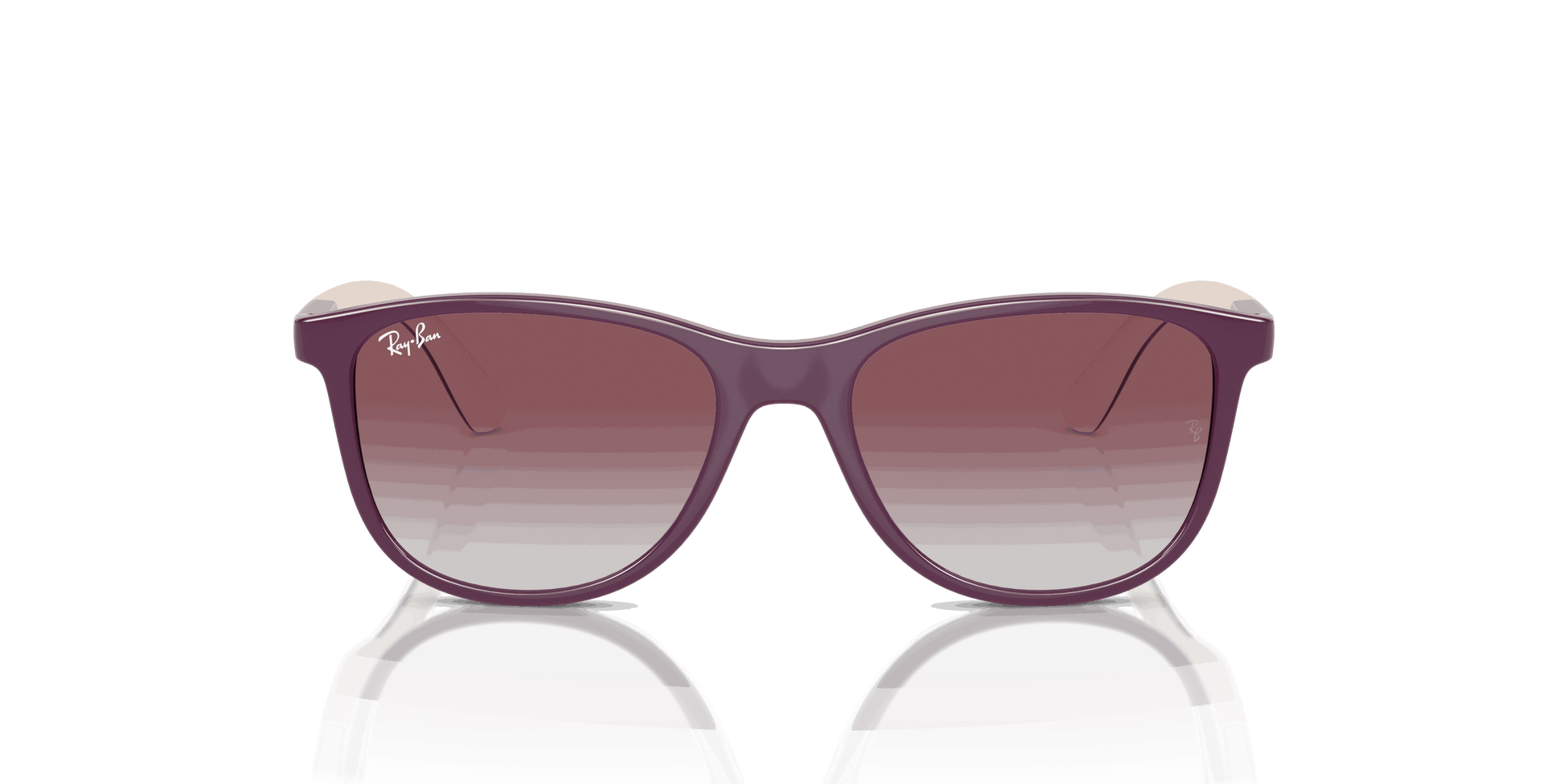 [Violet/Grey Lenses, Polished Purple On Beige Frame]
