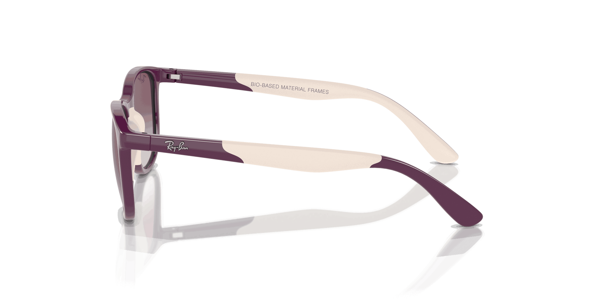 [Violet/Grey Lenses, Polished Purple On Beige Frame]
