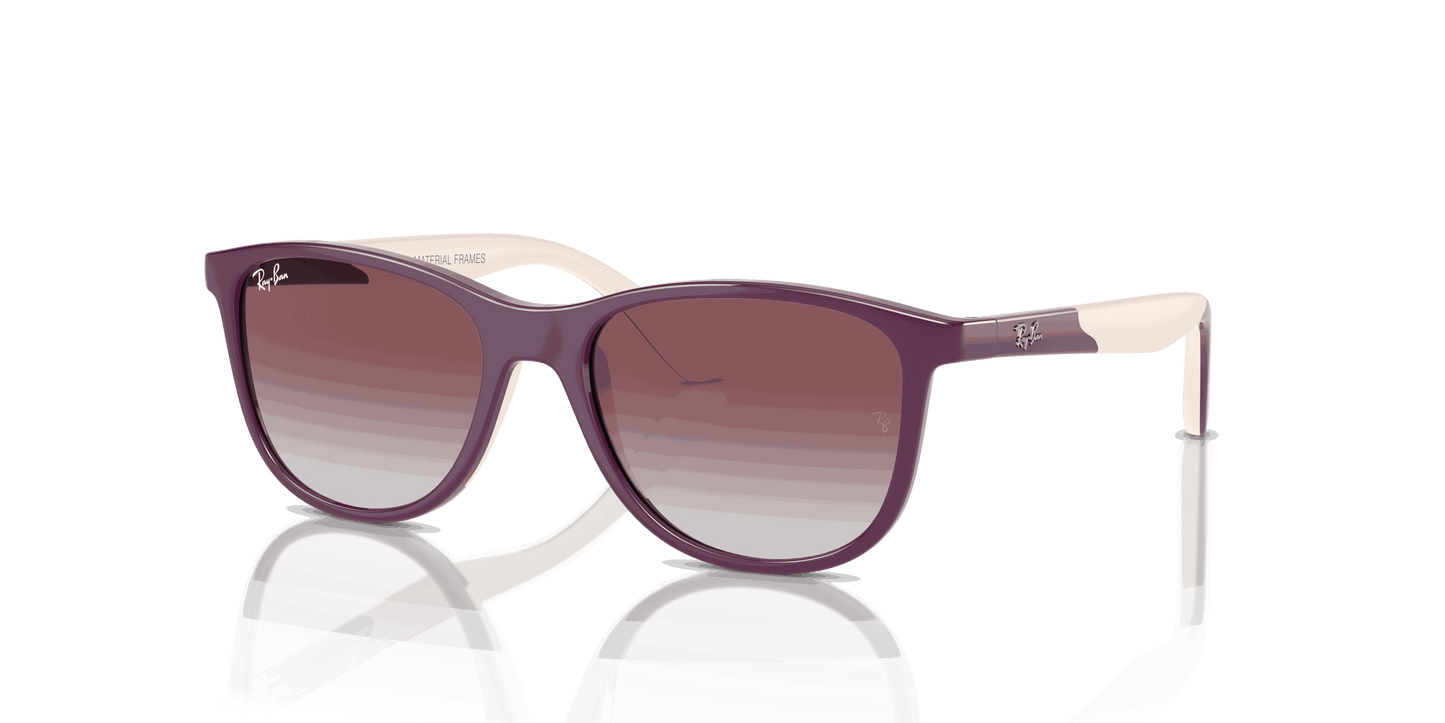 [Violet/Grey Lenses, Polished Purple On Beige Frame]