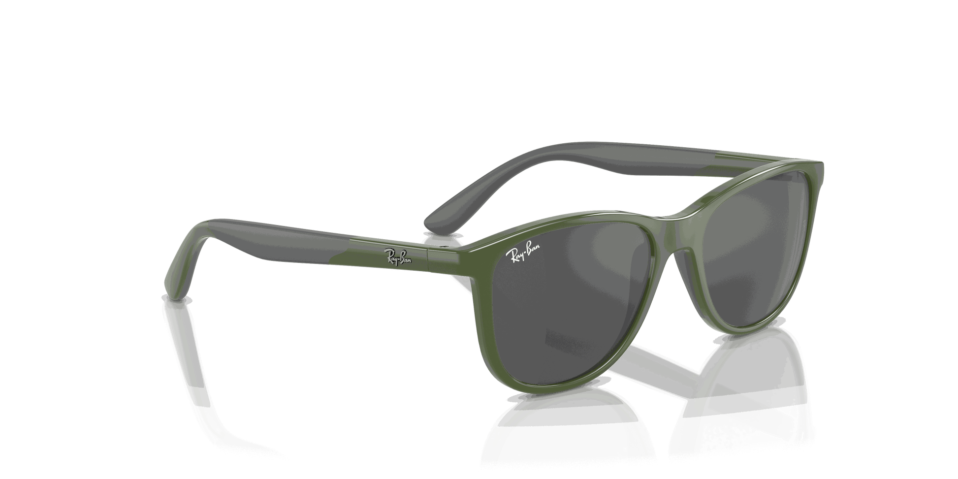 [Silver/Grey Lenses, Polished Green On Grey Frame]