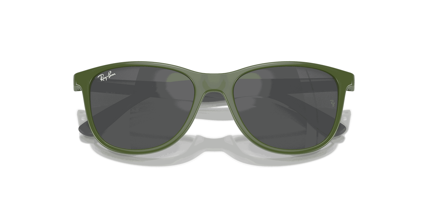 [Silver/Grey Lenses, Polished Green On Grey Frame]
