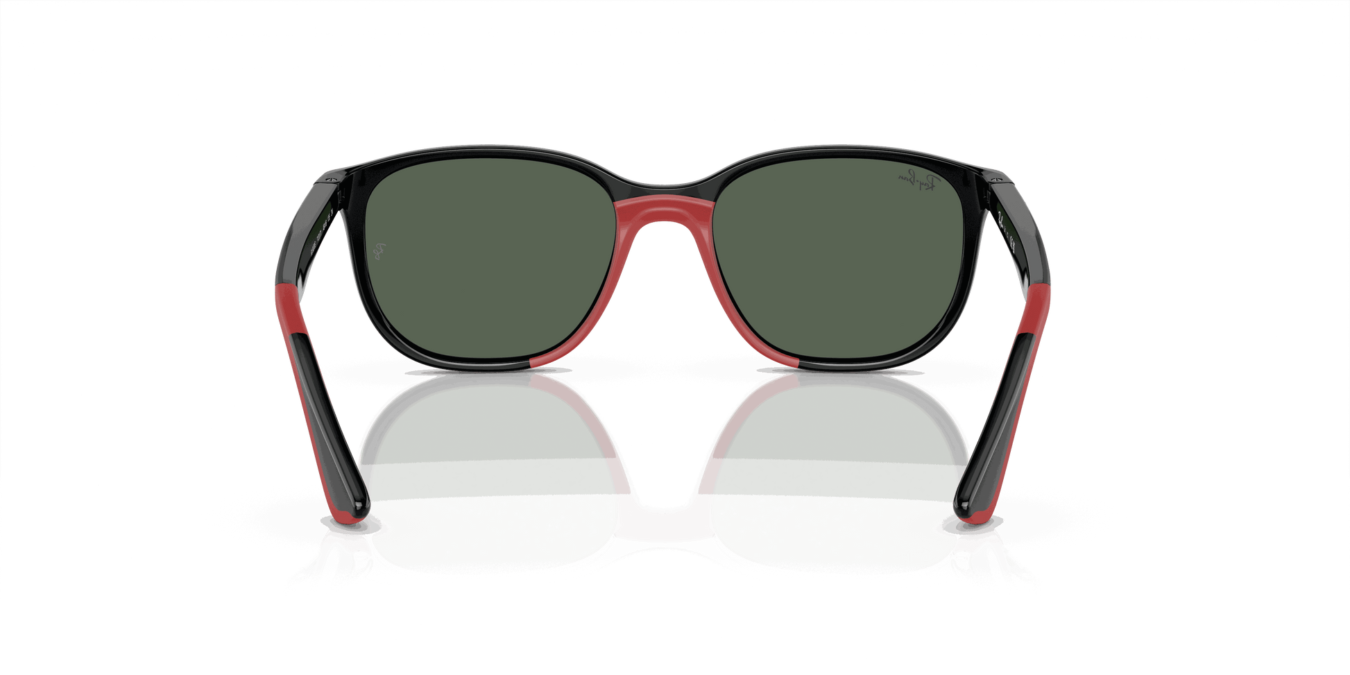 [Dark Green Lenses, Polished Black On Red Frame]