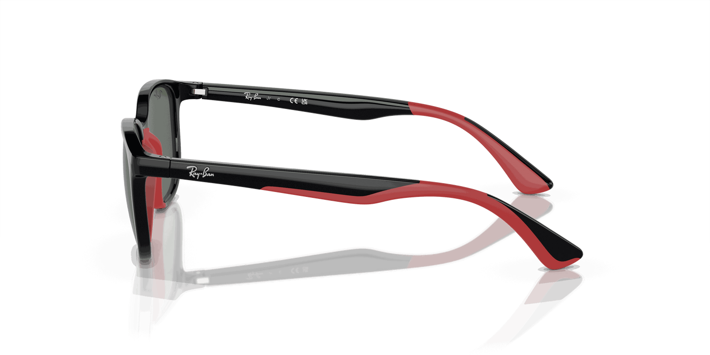 [Dark Green Lenses, Polished Black On Red Frame]