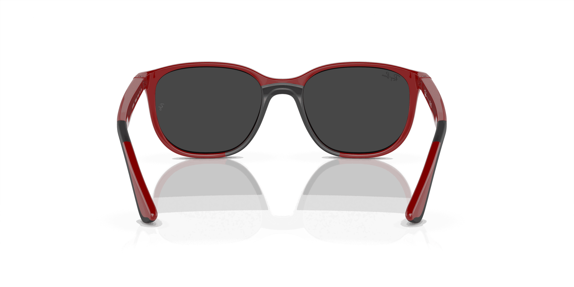 [Silver/Grey Lenses, Polished Red On Black Frame]