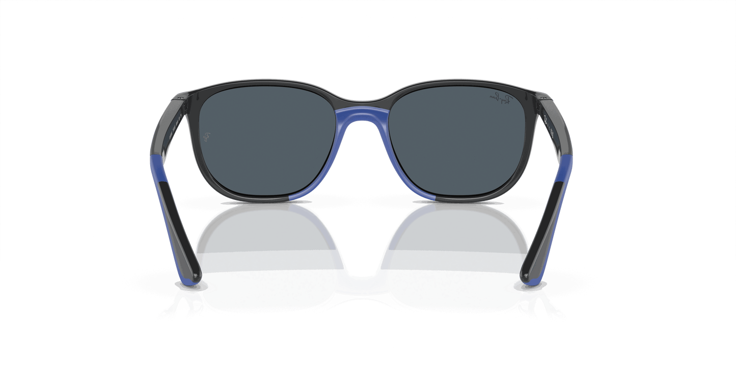 [Dark Blue Lenses, Polished Grey On Blue Frame]