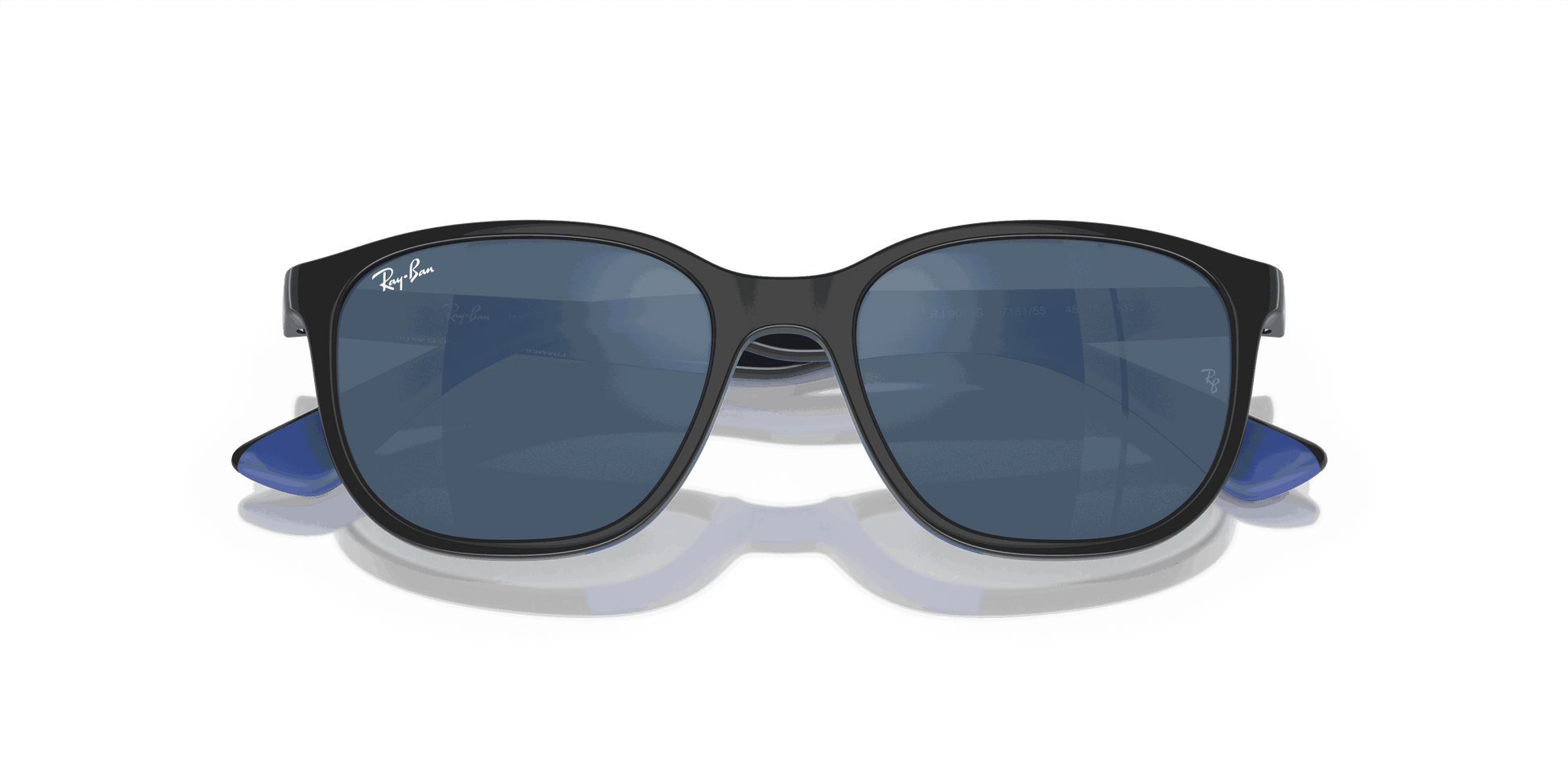 [Dark Blue Lenses, Polished Grey On Blue Frame]