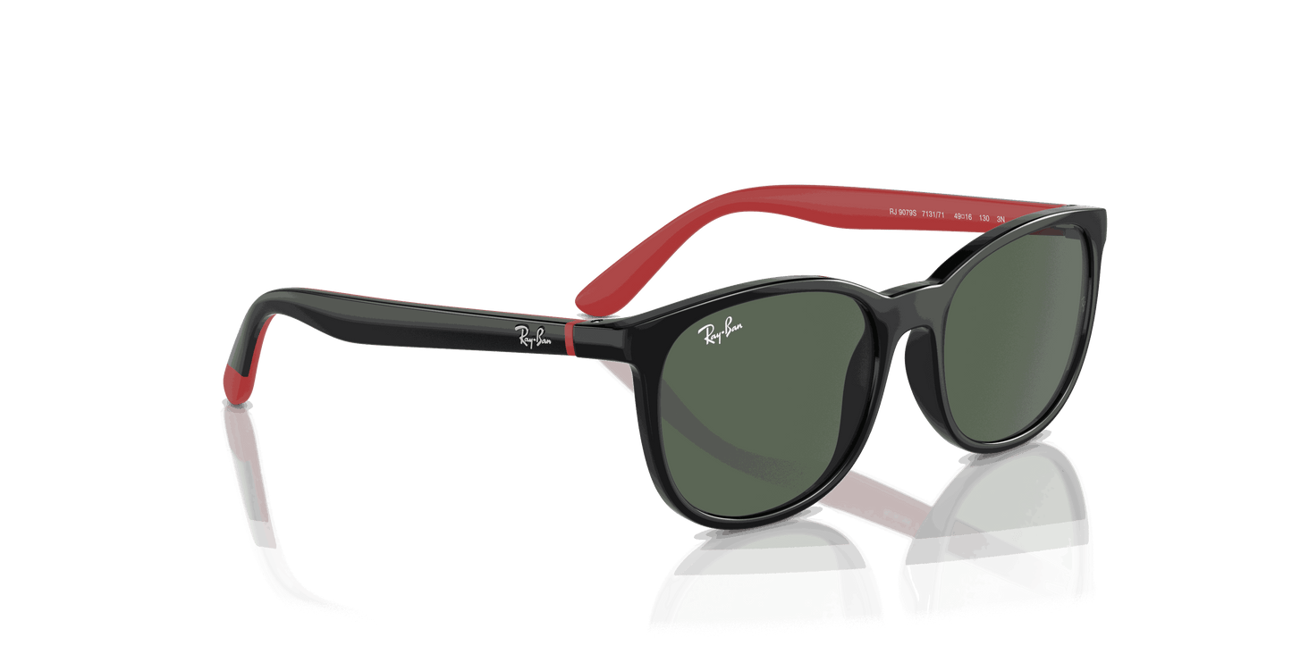 [Dark Green Lenses, Polished Black On Red Frame]