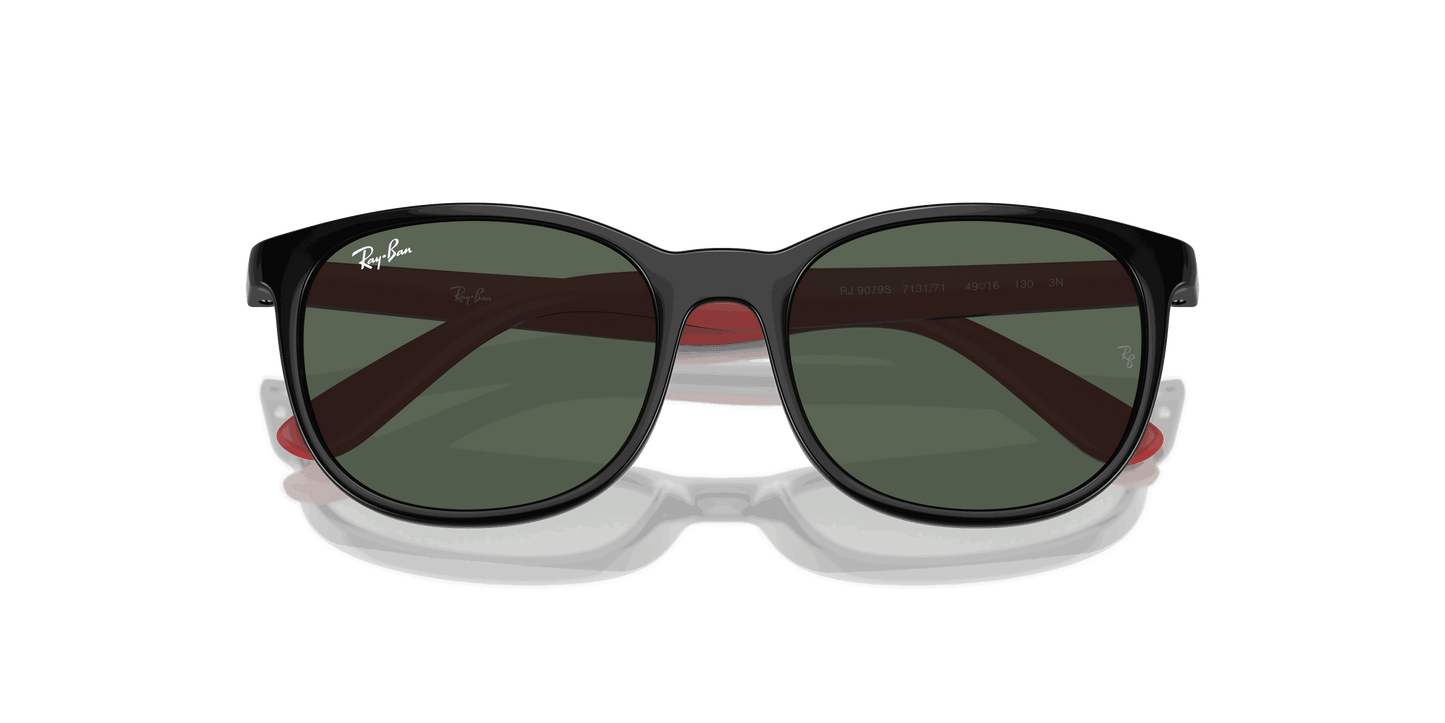 [Dark Green Lenses, Polished Black On Red Frame]