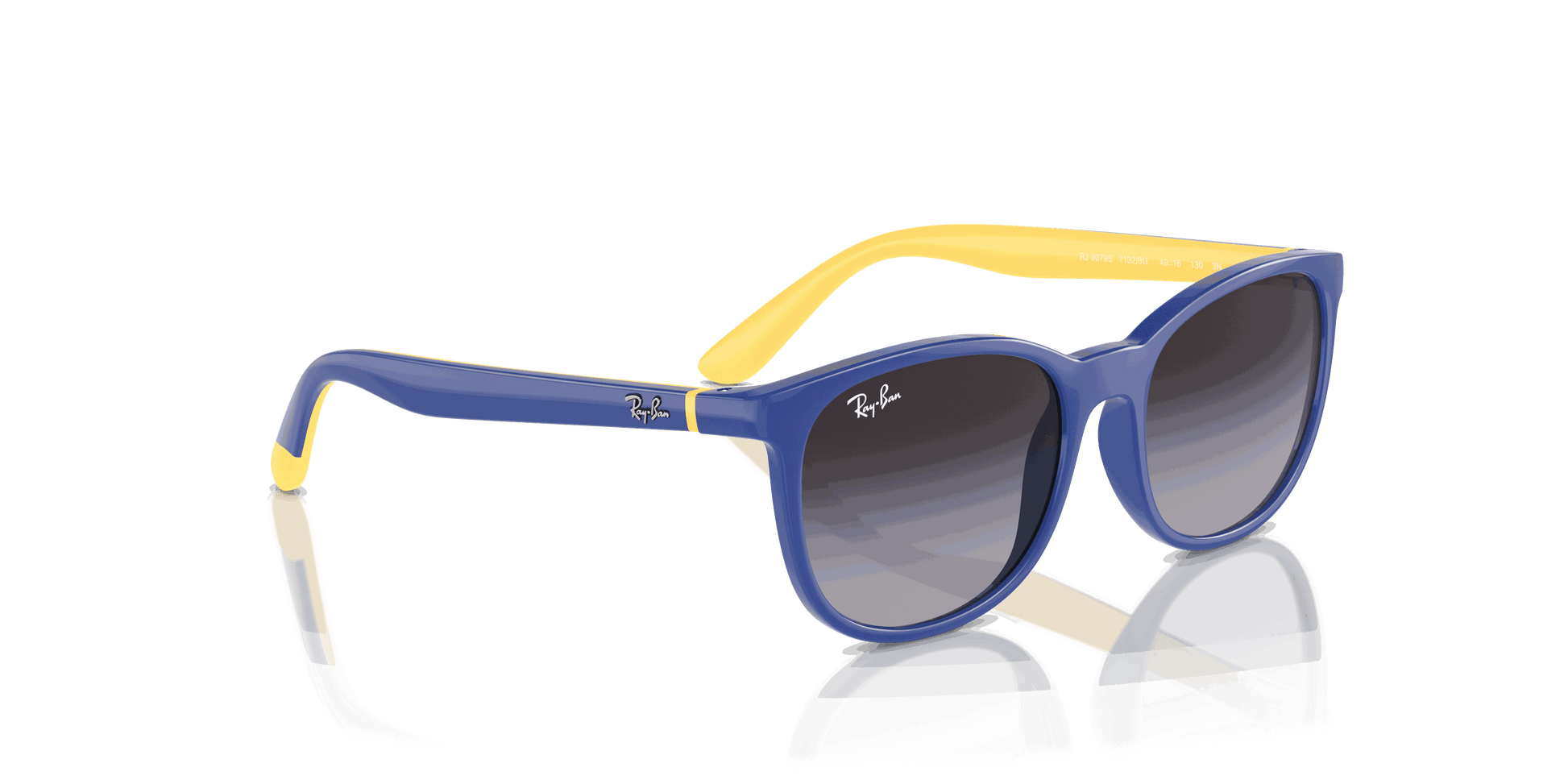 [Violet Lenses, Polished Light Blue On Yellow Frame]