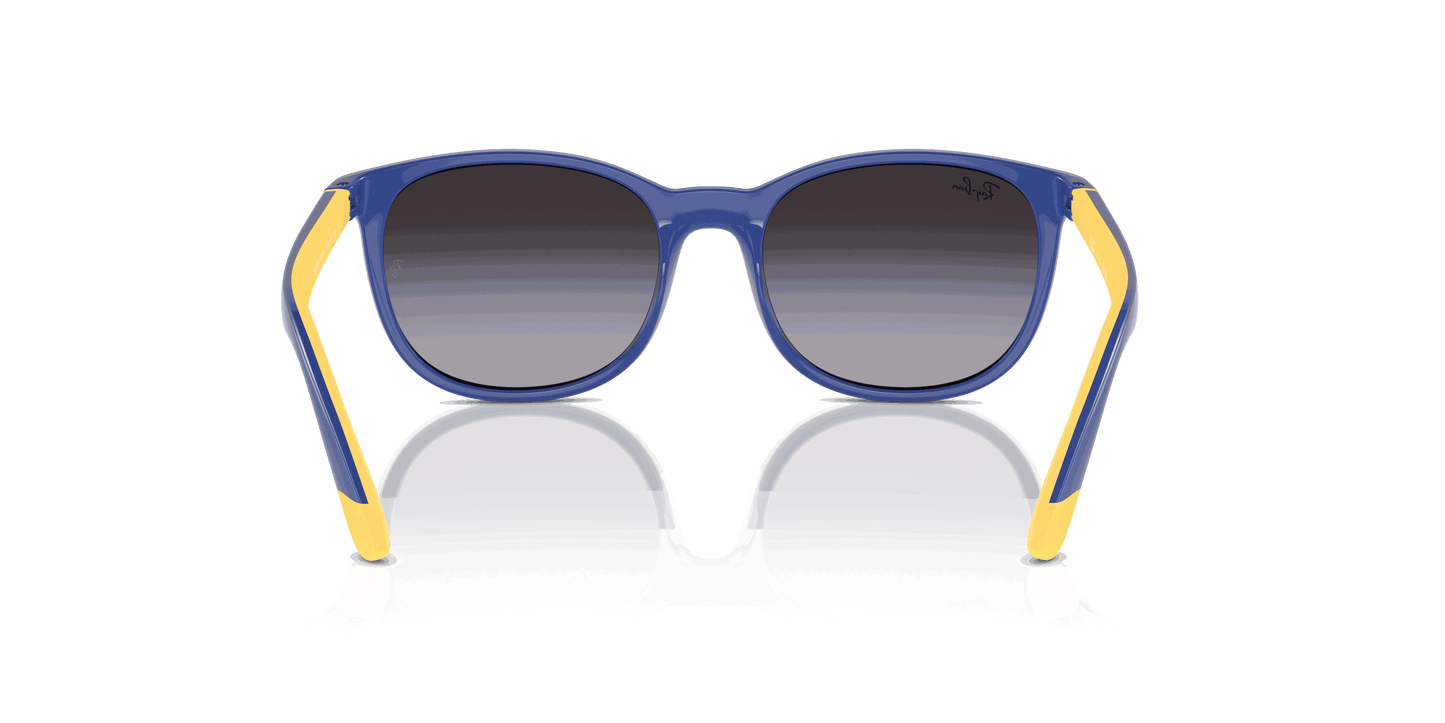[Violet Lenses, Polished Light Blue On Yellow Frame]