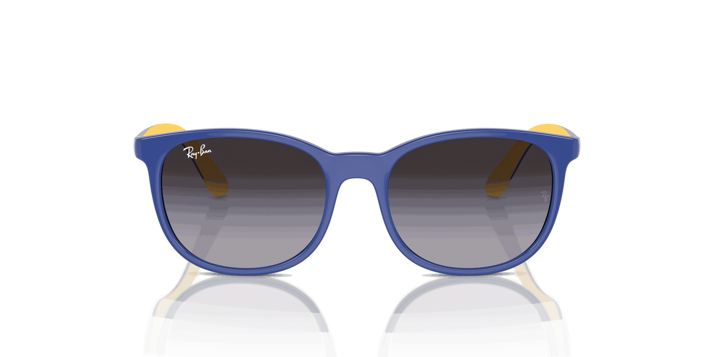 [Violet Lenses, Polished Light Blue On Yellow Frame]