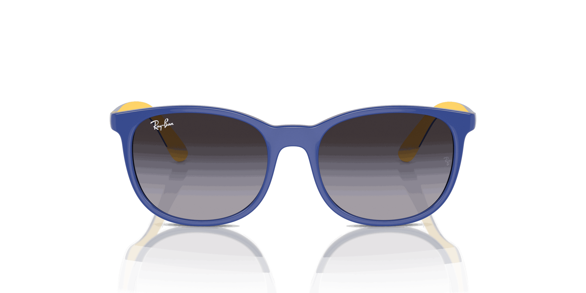 [Violet Lenses, Polished Light Blue On Yellow Frame]