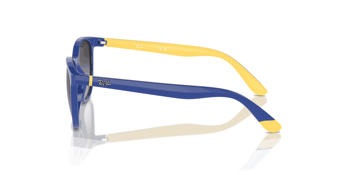 [Violet Lenses, Polished Light Blue On Yellow Frame]
