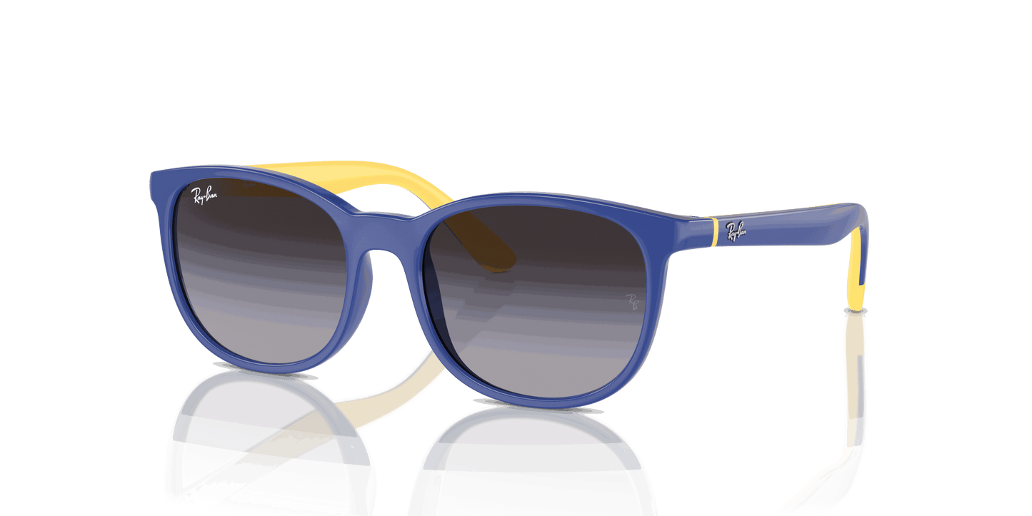 [Violet Lenses, Polished Light Blue On Yellow Frame]