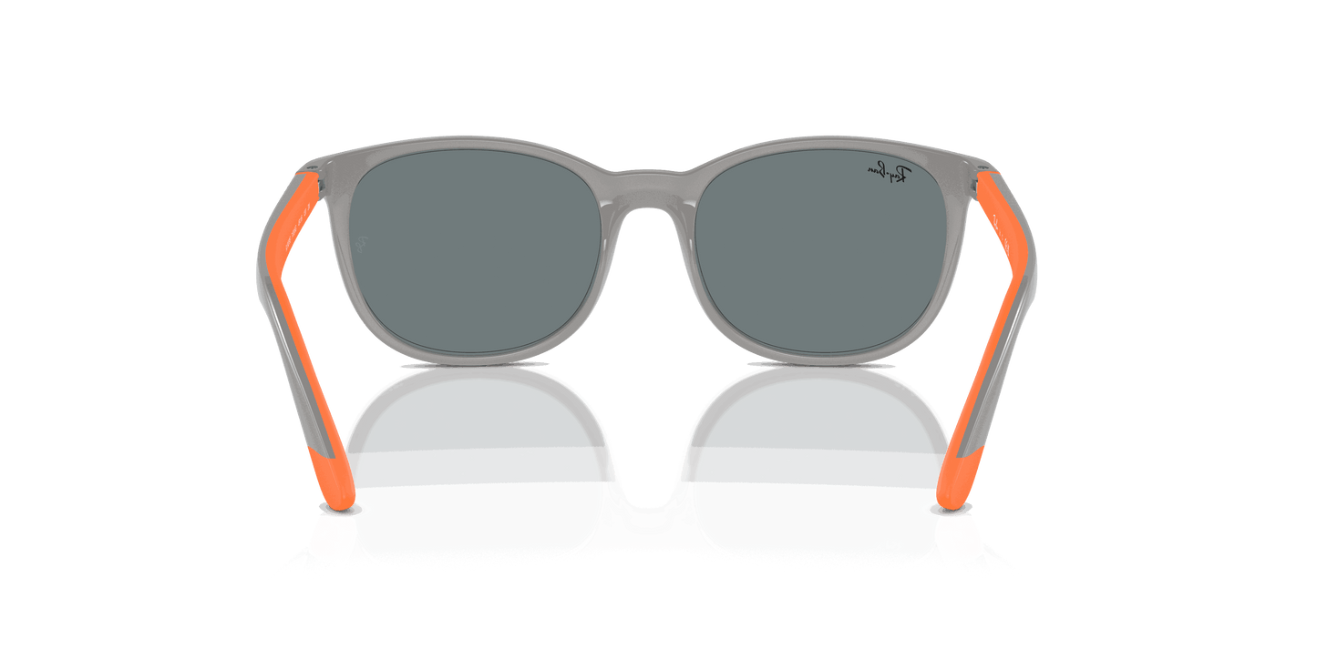 [Grey & Black Lenses, Polished Grey On Orange Frame]