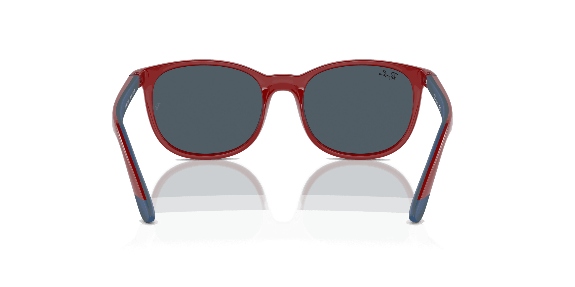 [Dark Blue Lenses, Polished Red On Blue Frame]