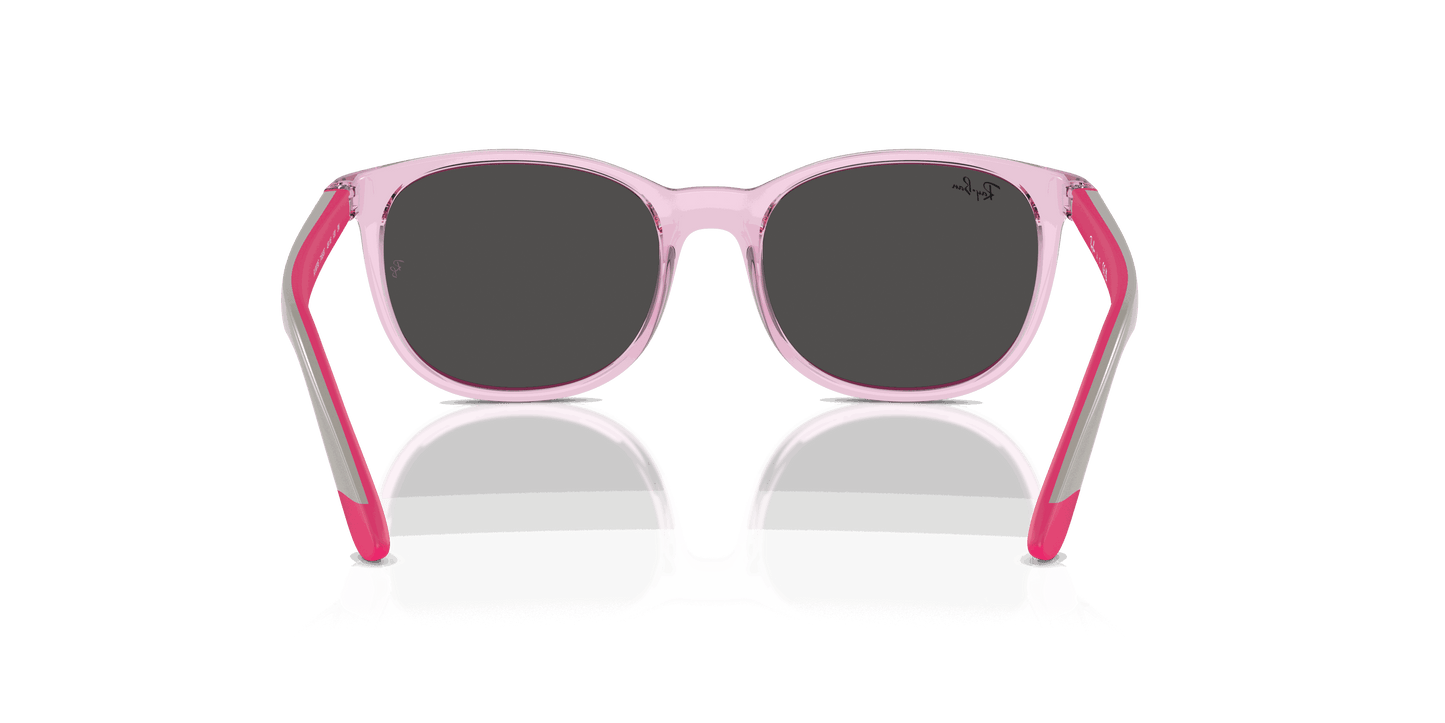 [Dark Grey Lenses, Polished Transparent Pink Frame]