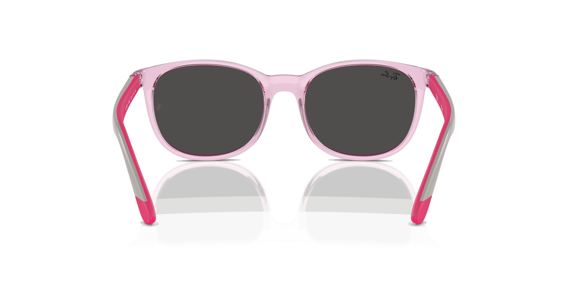 [Dark Grey Lenses, Polished Transparent Pink Frame]