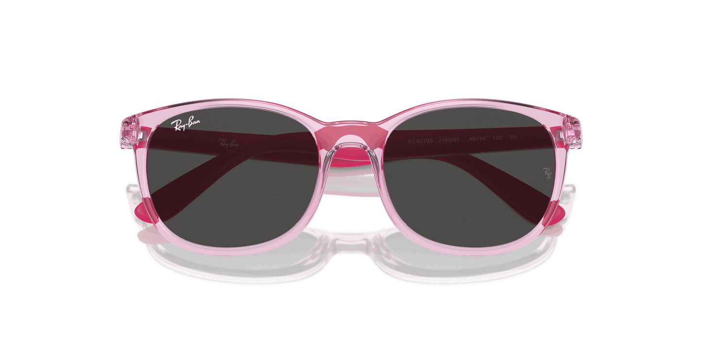 [Dark Grey Lenses, Polished Transparent Pink Frame]