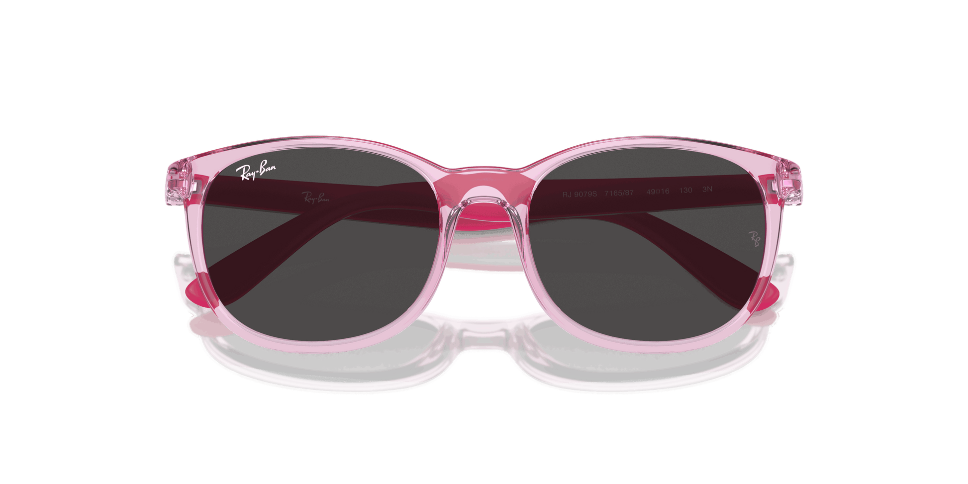 [Dark Grey Lenses, Polished Transparent Pink Frame]