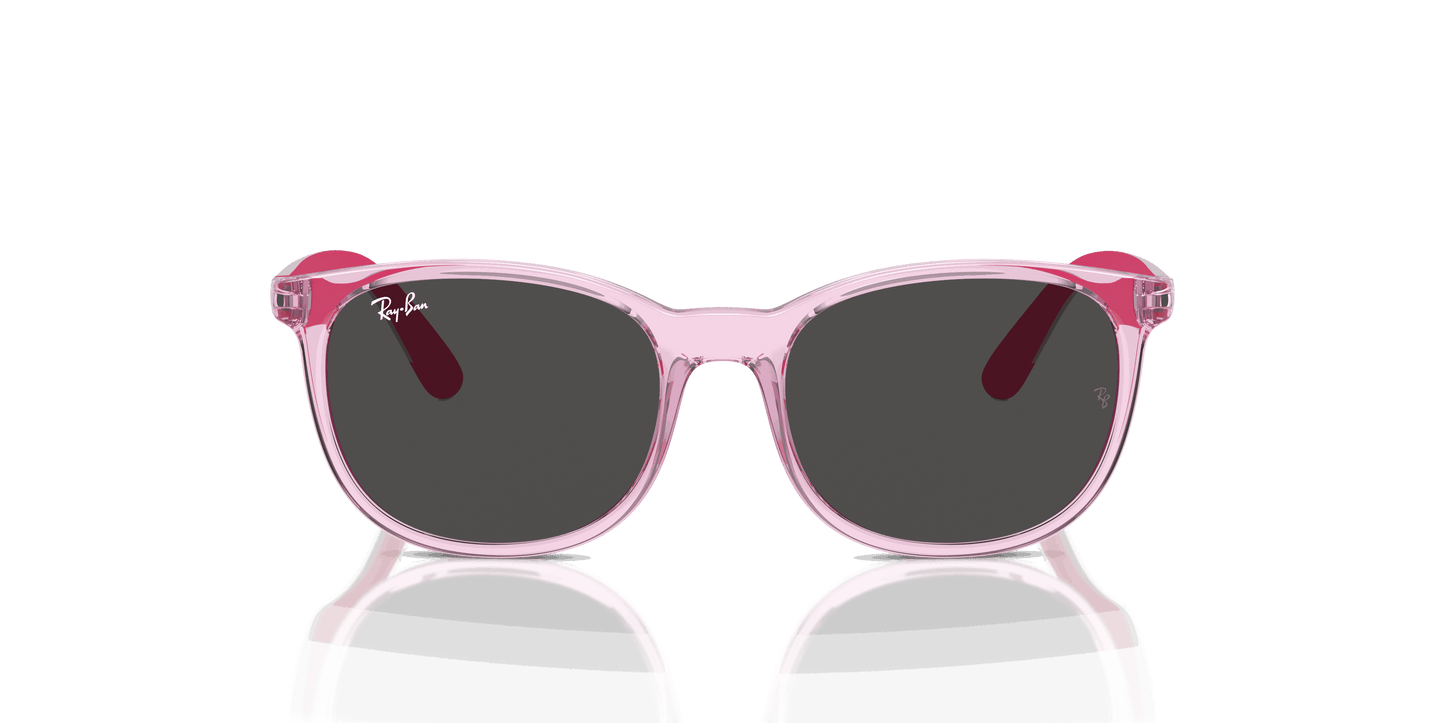[Dark Grey Lenses, Polished Transparent Pink Frame]
