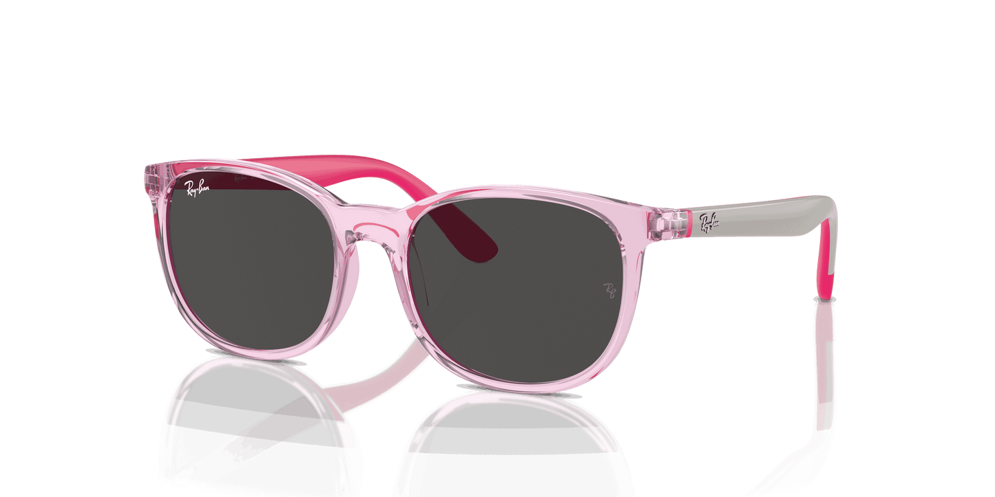 [Dark Grey Lenses, Polished Transparent Pink Frame]