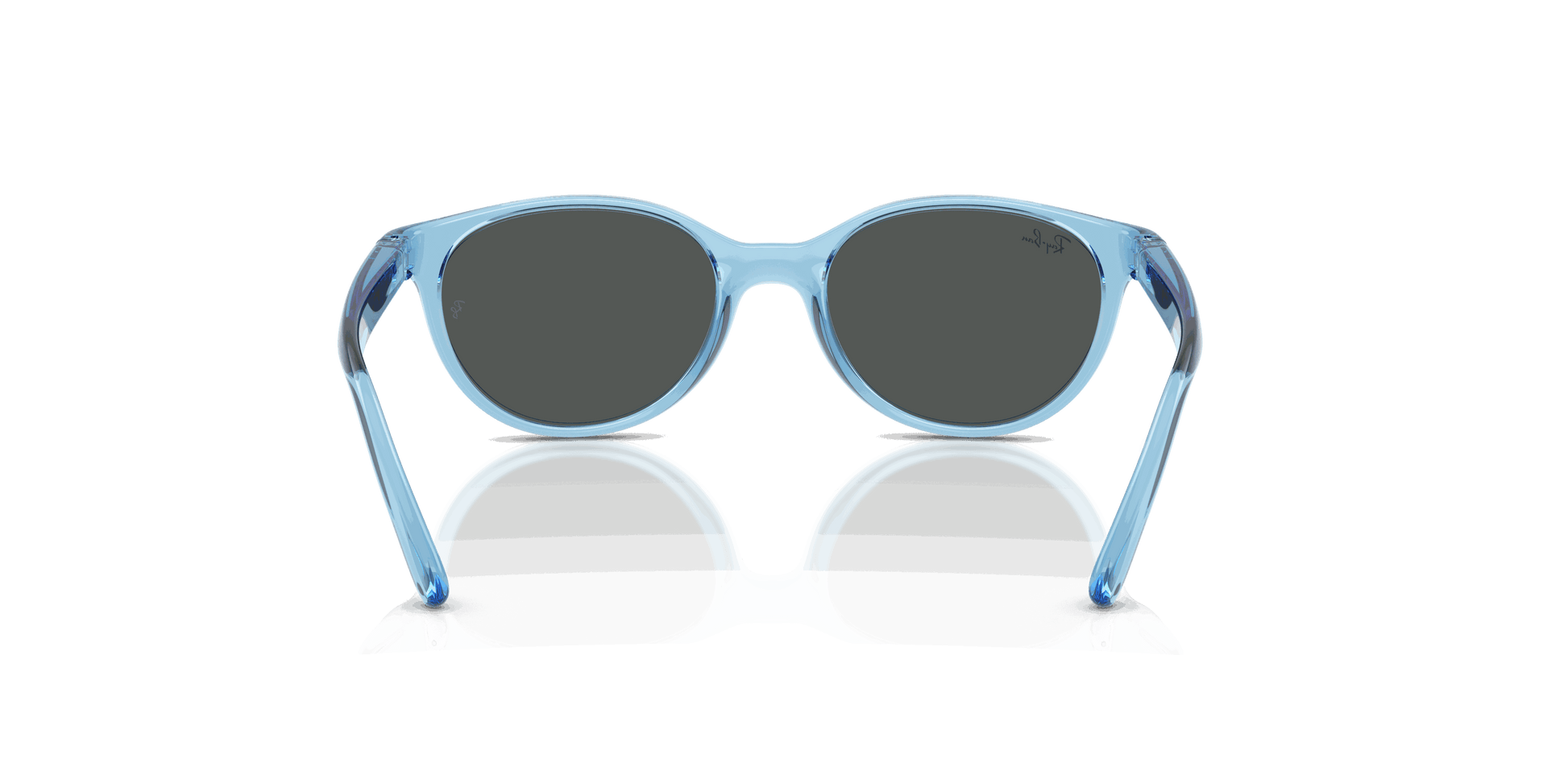 [Dark Grey Lenses, Polished Transparent Blue Frame]