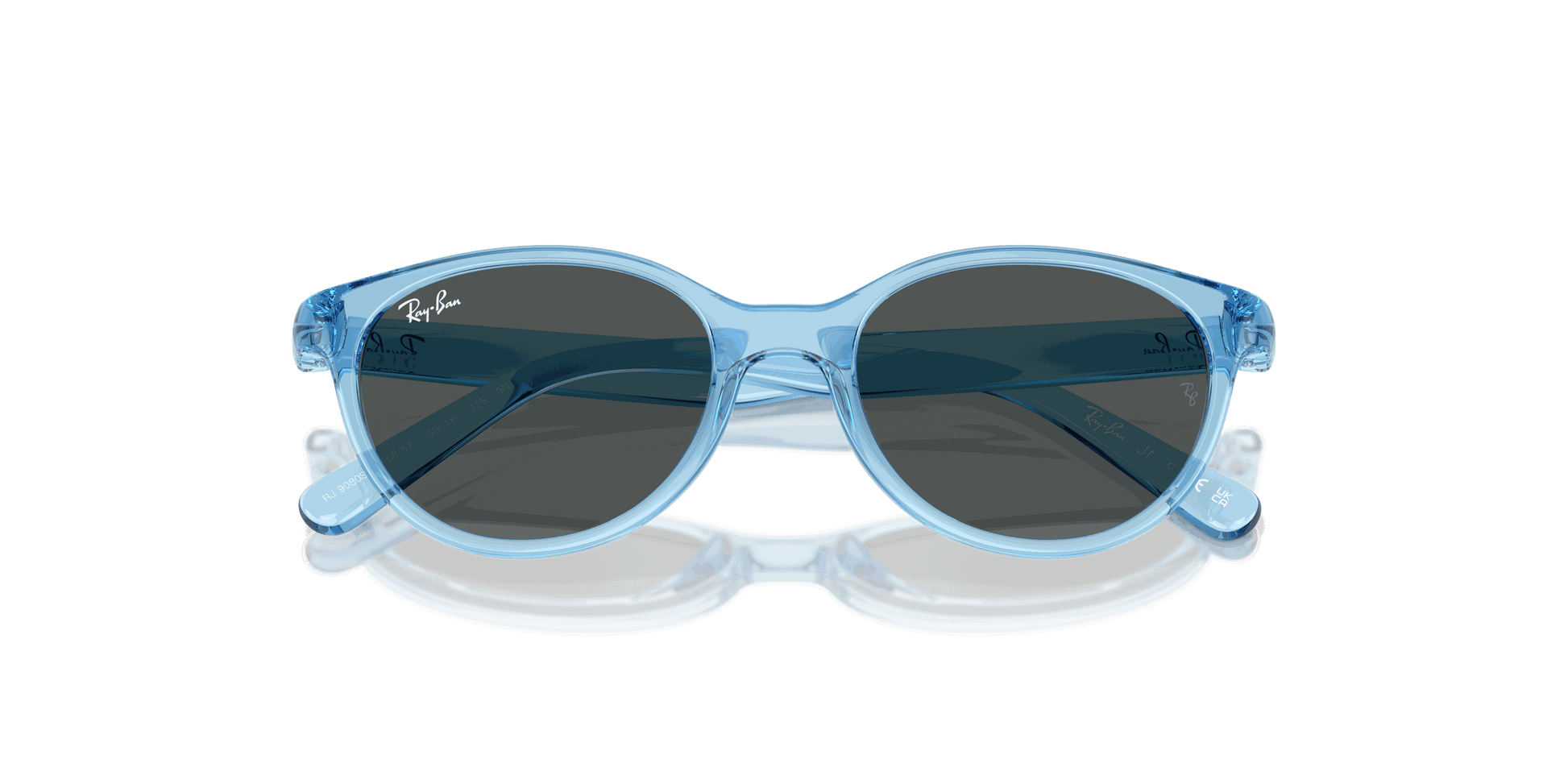 [Dark Grey Lenses, Polished Transparent Blue Frame]