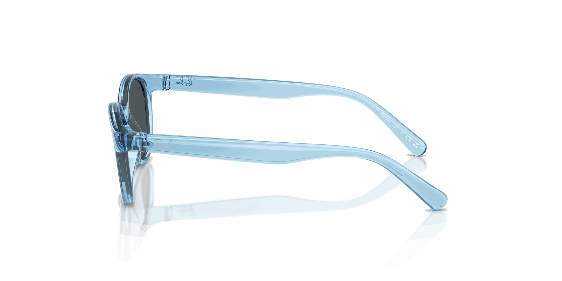 [Dark Grey Lenses, Polished Transparent Blue Frame]