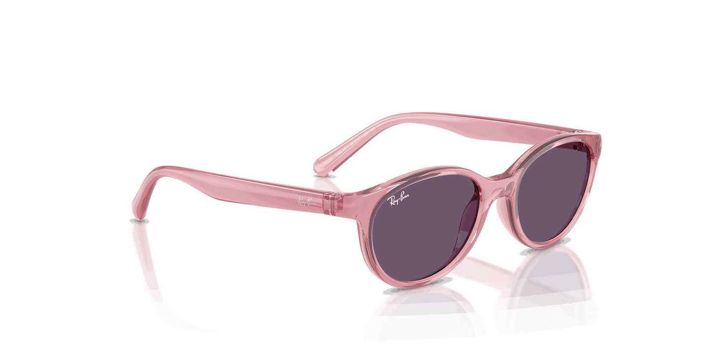 [Violet Lenses, Polished Transparent Pink Frame]