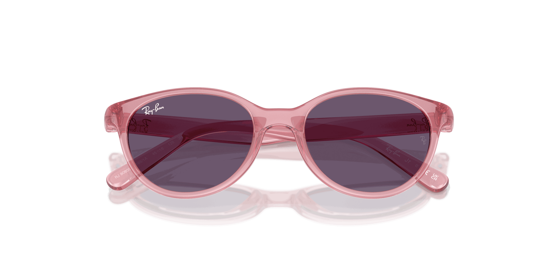 [Violet Lenses, Polished Transparent Pink Frame]