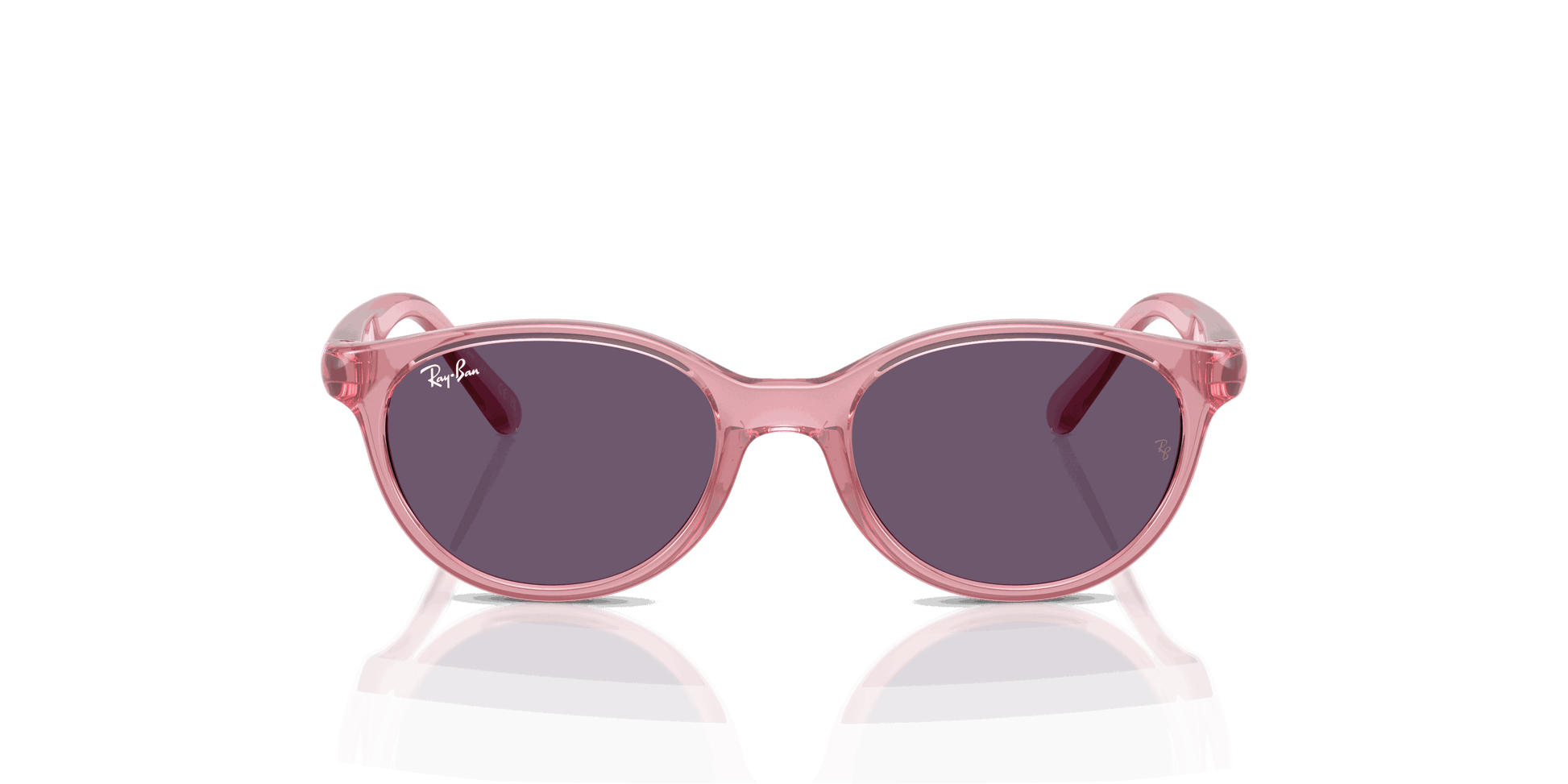 [Violet Lenses, Polished Transparent Pink Frame]