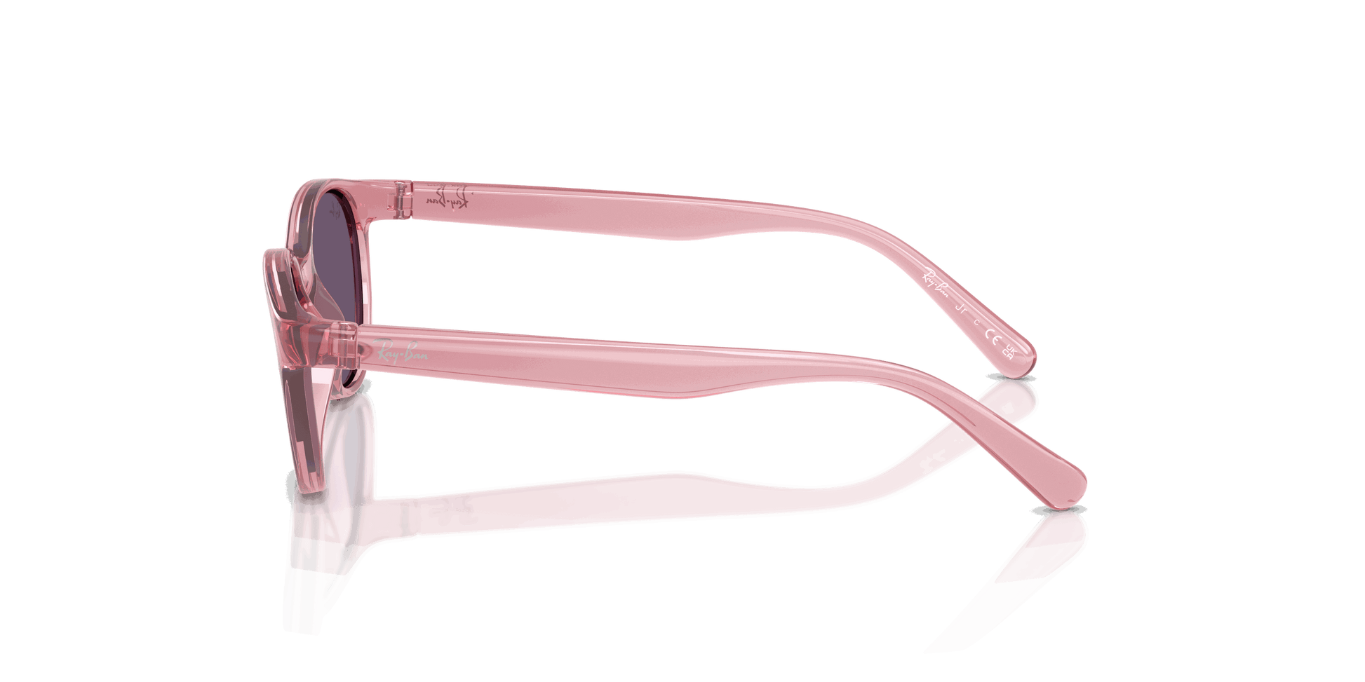 [Violet Lenses, Polished Transparent Pink Frame]