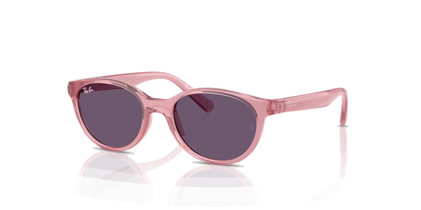[Violet Lenses, Polished Transparent Pink Frame]