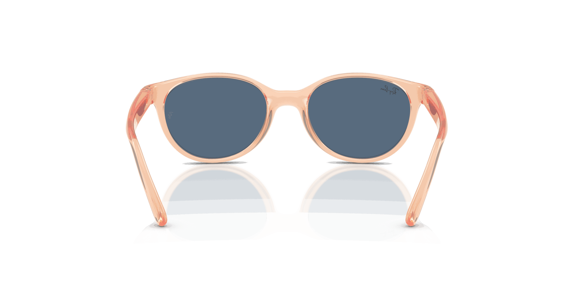 [Dark Blue Lenses, Polished Transparent Orange Frame]