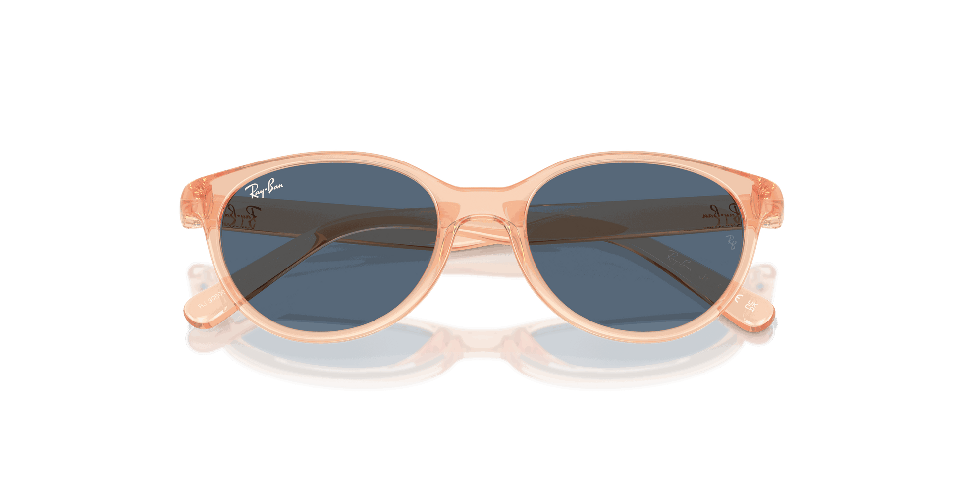 [Dark Blue Lenses, Polished Transparent Orange Frame]