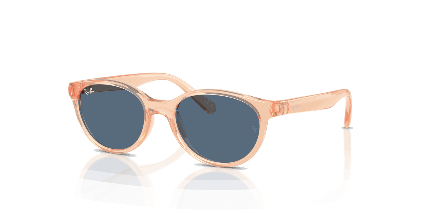 [Dark Blue Lenses, Polished Transparent Orange Frame]