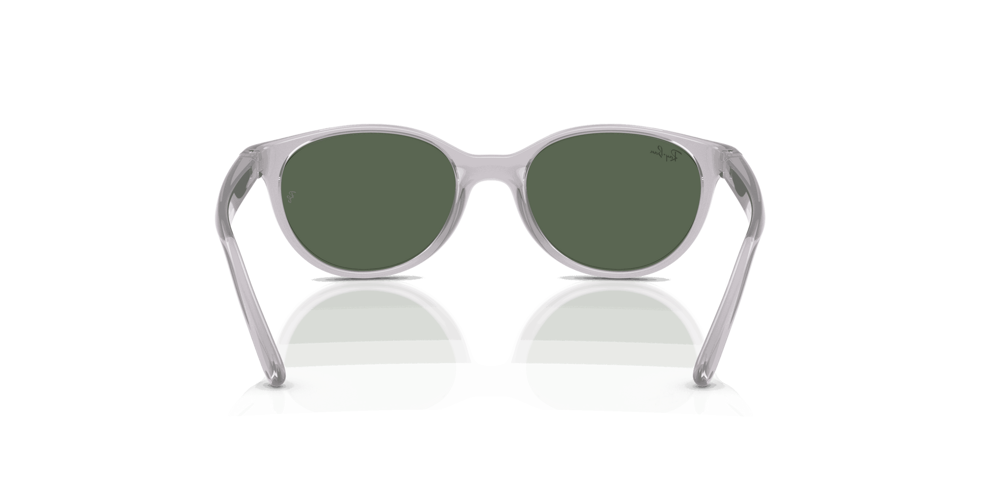 [Dark Green Lenses, Polished Transparent Grey Frame]