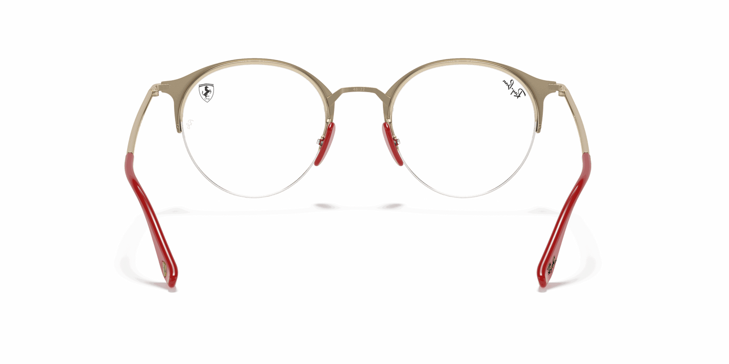 [Clear Lenses, Polished Black On Gold Frame]