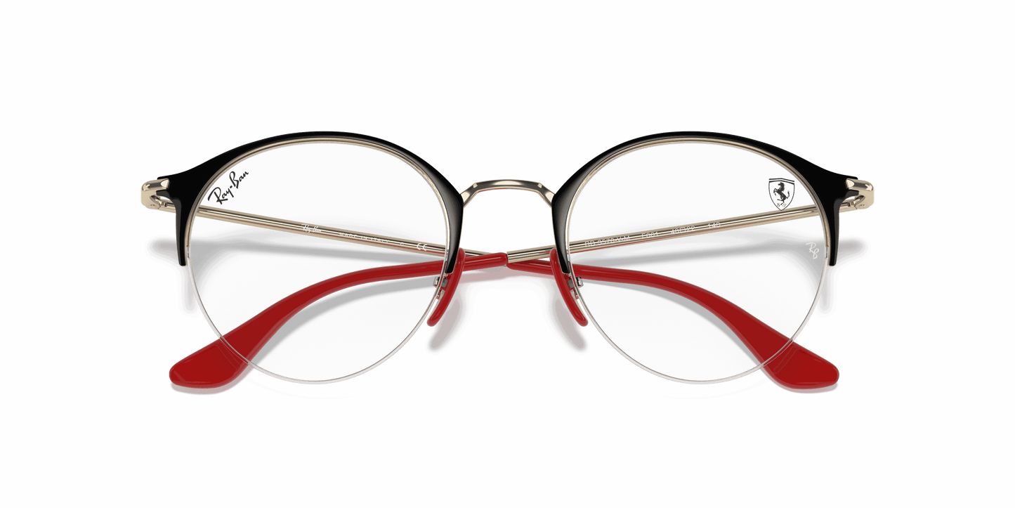 [Clear Lenses, Polished Black On Gold Frame]