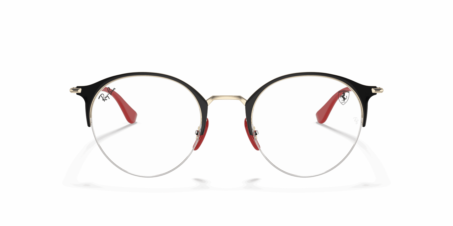 [Clear Lenses, Polished Black On Gold Frame]