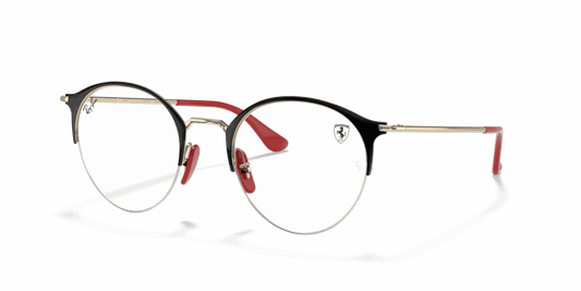 [Clear Lenses, Polished Black On Gold Frame]