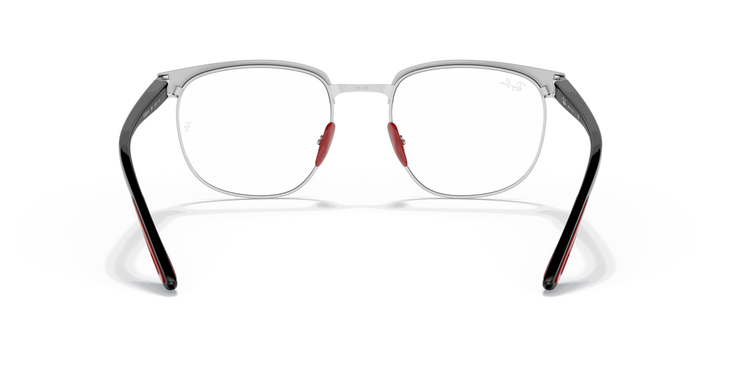 [Clear Lenses, Polished Black On Silver Frame]